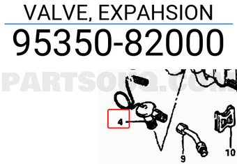 Suzuki 9535082000 VALVE, EXPAHSION