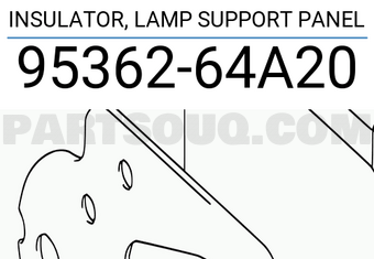 Suzuki 9536264A20 INSULATOR, LAMP SUPPORT PANEL