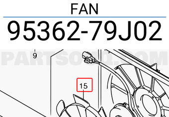 Suzuki 9536279J02 FAN