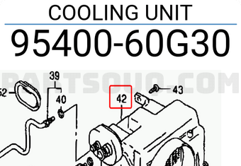 Suzuki 9540060G30 COOLING UNIT