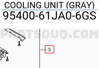 Suzuki 9540061JA06GS COOLING UNIT (GRAY)