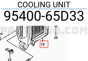 Suzuki 9540065D33 COOLING UNIT