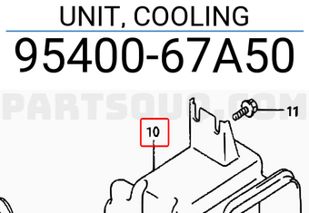 Suzuki 9540067A50 UNIT, COOLING