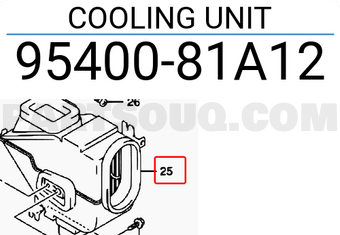 Suzuki 9540081A12 COOLING UNIT