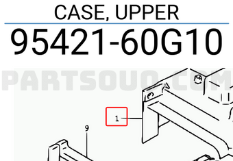 Suzuki 9542160G10 CASE, UPPER