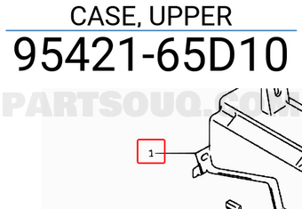 Suzuki 9542165D10 CASE, UPPER