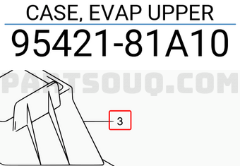 Suzuki 9542181A10 CASE, EVAP UPPER