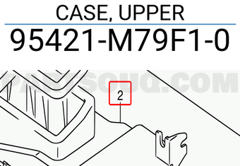 Suzuki 95421M79F10 CASE, UPPER