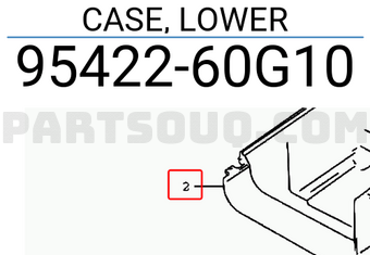 Suzuki 9542260G10 CASE, LOWER