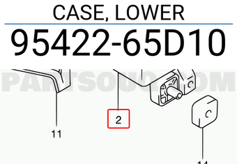 Suzuki 9542265D10 CASE, LOWER