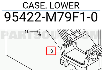 Suzuki 95422M79F10 CASE, LOWER