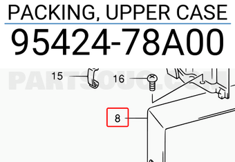 Suzuki 9542478A00 PACKING, UPPER CASE