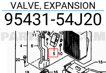 Suzuki 9543154J20 VALVE, EXPANSION