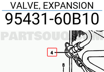 Suzuki 9543160B10 VALVE, EXPANSION