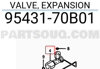 Suzuki 9543170B01 VALVE, EXPANSION