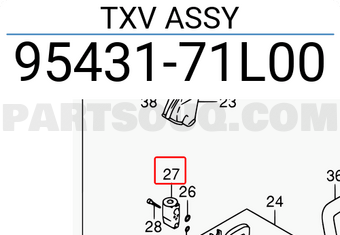 Suzuki 9543171L00 TXV ASSY