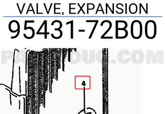 Suzuki 9543172B00 VALVE, EXPANSION