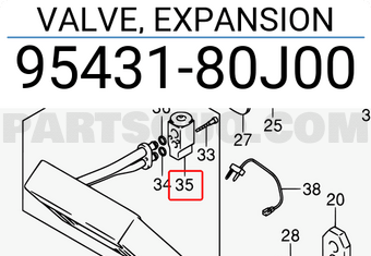 Suzuki 9543180J00 VALVE, EXPANSION