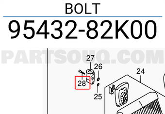 Suzuki 9543282K00 BOLT