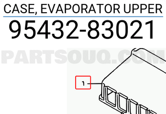 Suzuki 9543283021 CASE, EVAPORATOR UPPER