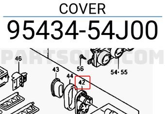 Suzuki 9543454J00 COVER