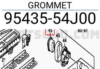 Suzuki 9543554J00 GROMMET