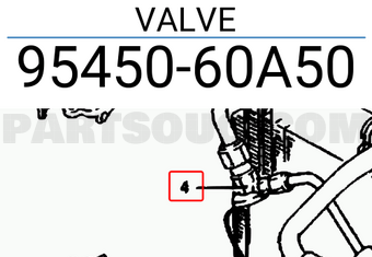 Suzuki 9545060A50 VALVE