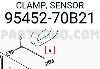 Suzuki 9545270B21 CLAMP, SENSOR