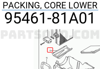 Suzuki 9546181A01 PACKING, CORE LOWER