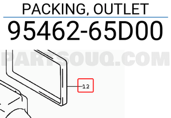 Suzuki 9546265D00 PACKING, OUTLET