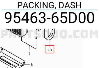 Suzuki 9546365D00 PACKING, DASH