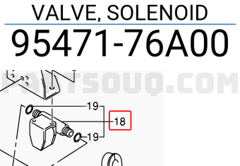 Suzuki 9547176A00 VALVE, SOLENOID