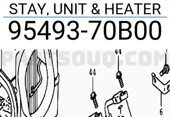 Suzuki 9549370B00 STAY, UNIT & HEATER