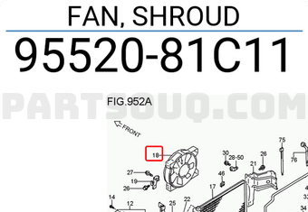 Suzuki 9552081C11 FAN, SHROUD