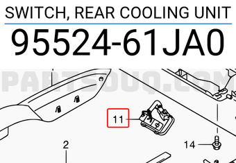 Suzuki 9552461JA0 SWITCH, REAR COOLING UNIT
