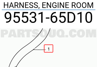 Suzuki 9553165D10 HARNESS, ENGINE ROOM