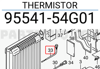 Suzuki 9554154G01 THERMISTOR