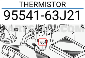 Suzuki 9554163J21 THERMISTOR