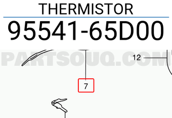 Suzuki 9554165D00 THERMISTOR