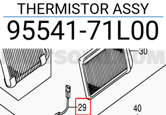 Suzuki 9554171L00 THERMISTOR ASSY