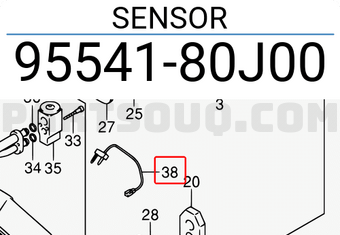 Suzuki 9554180J00 SENSOR