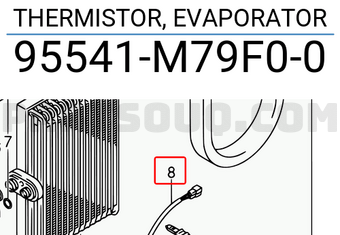 Suzuki 95541M79F00 THERMISTOR, EVAPORATOR