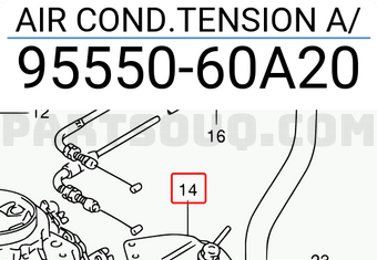 Suzuki 9555060A20 AIR COND.TENSION A