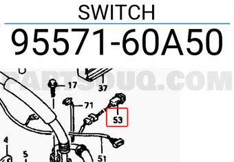 Suzuki 9557160A50 SWITCH