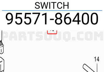 Suzuki 9557186400 SWITCH