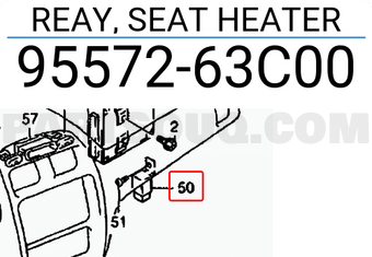Suzuki 9557263C00 REAY, SEAT HEATER