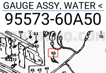 Suzuki 9557360A50 GAUGE ASSY, WATER <