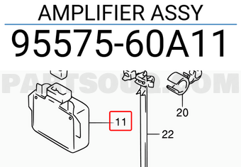 Suzuki 9557560A11 AMPLIFIER ASSY