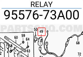 Suzuki 9557673A00 RELAY