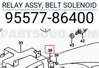 Suzuki 9557786400 RELAY ASSY, BELT SOLENOID